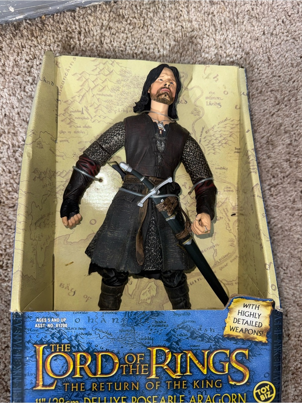 The Lord of the Rings Return of the King Aragorn 11" Deluxe Poseable Figure